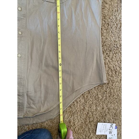 VTG Norman Shirtmakers Shooting Shirt Mens XL Tan Hunting Skeet Long Sleeve USA - Picture 11 of 11